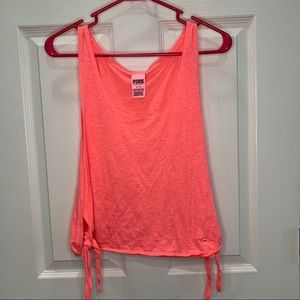 Pink‎ tank top coral color open sides